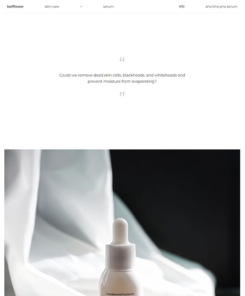 Bellflower - AHA BHA PHA Serum, 30ml, 53 g, 