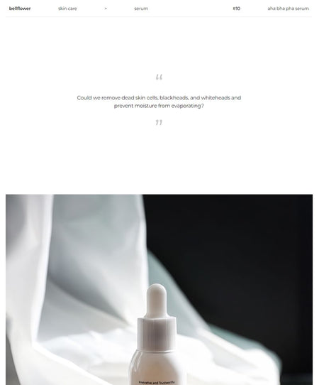 Bellflower - AHA BHA PHA Serum, 30ml, 53 g, 