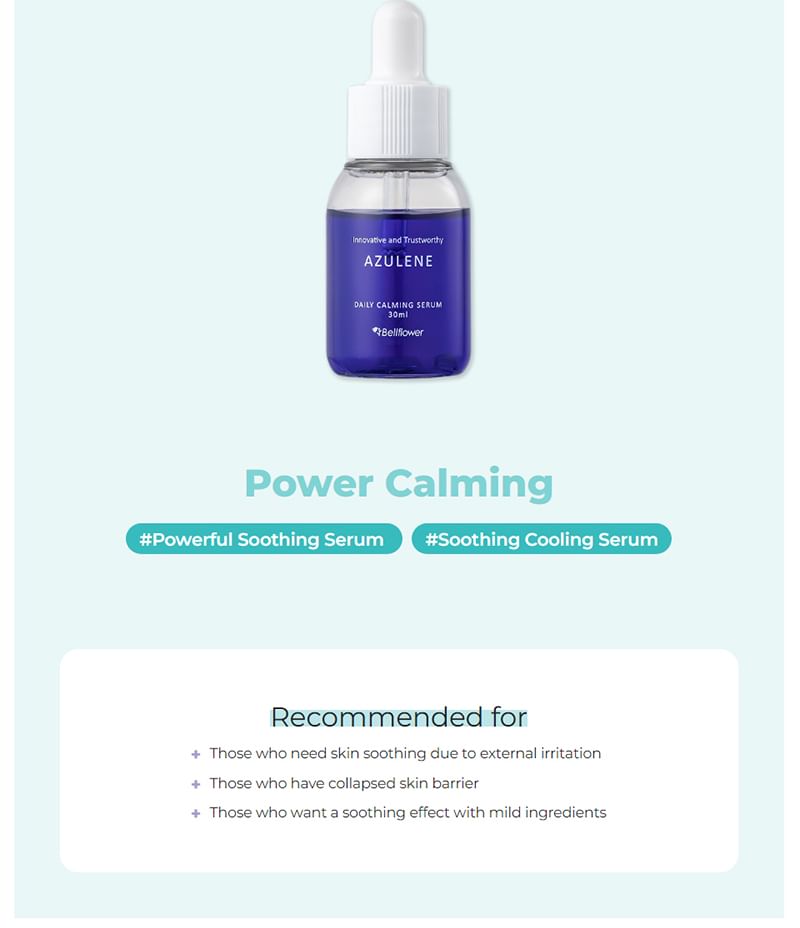 Bellflower - Azulene Daily Calming Serum, 30ml, 135 g, 8809144071141