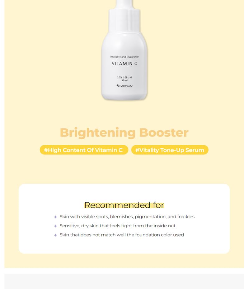 Bellflower - Vitamin C 20% Serum, 30ml, 55 g, 