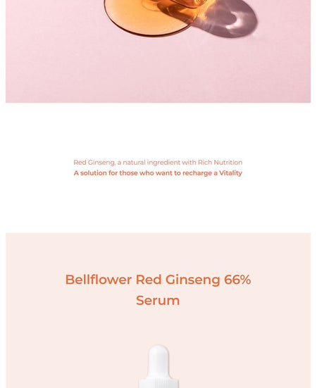 Bellflower - Red Ginseng 66% Serum, 30ml, 52 g, 