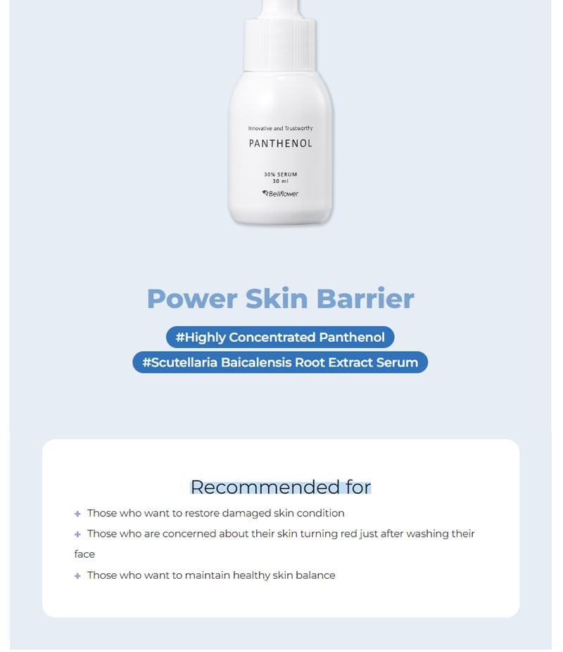 Bellflower - Panthenol 30% Serum, 30ml, 54 g, 8809738317051