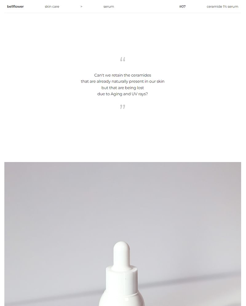 Bellflower - Ceramide 1% Serum, 30ml, 52 g, 