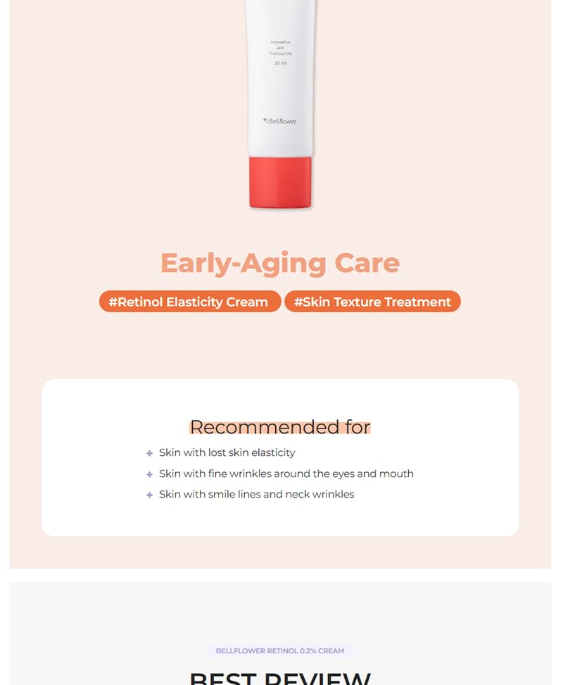 Bellflower - Retinol 0.2% Cream, 30ml, 48 g, 8809738316832