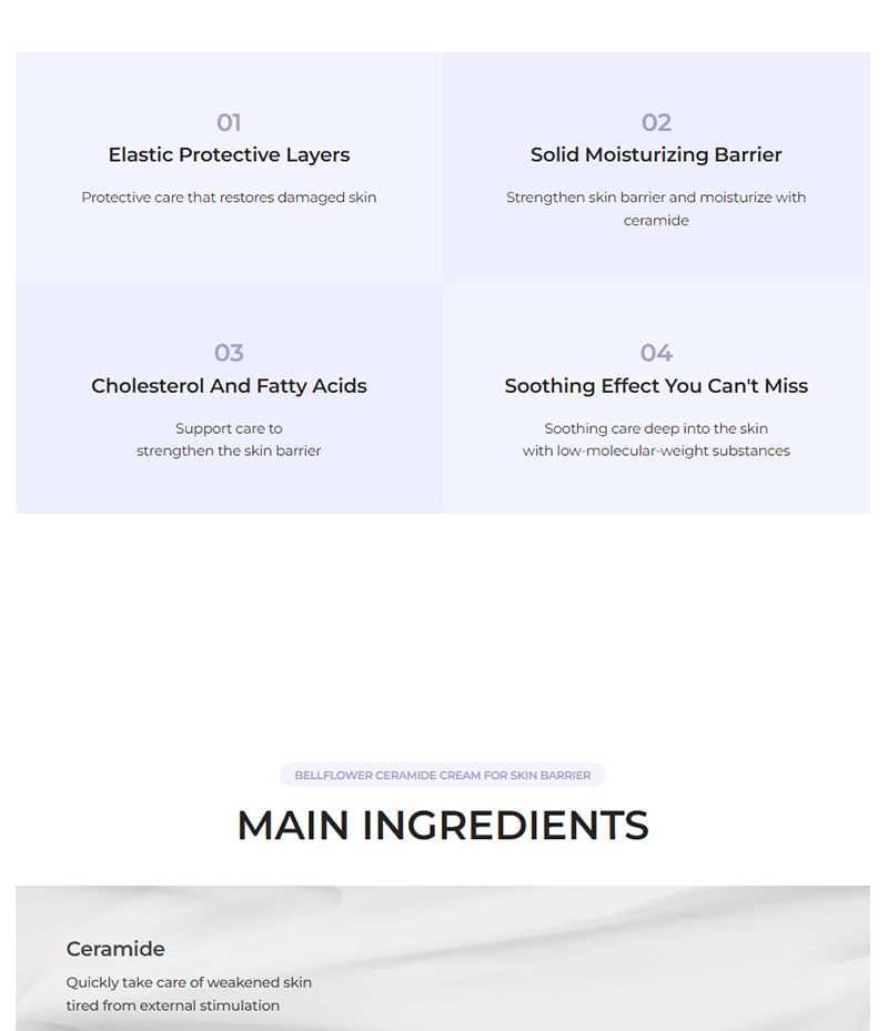 Bellflower - Ceramide Cream for Skin Barrier, 30ml, 48 g, 
