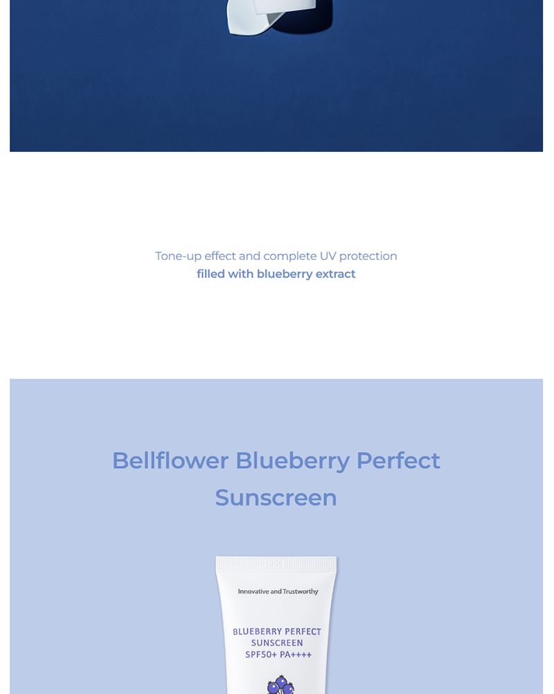 Bellflower - Blueberry Perfect Sunscreen, 50ml, 78 g, 8809782554341