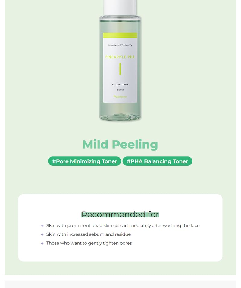 Bellflower - Pineapple PHA Peeling Toner, 120ml, 177 g, 8809144071042