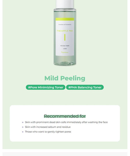Bellflower - Pineapple PHA Peeling Toner, 120ml, 177 g, 8809144071042