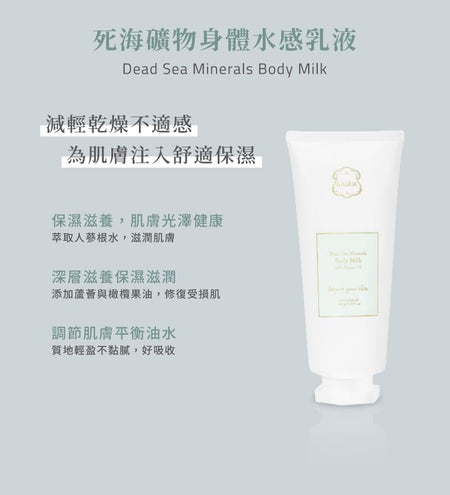 Laline - Dead Sea Minerals Series Body Milk With Argan Oil, 200g, 250 g, 7291067020930