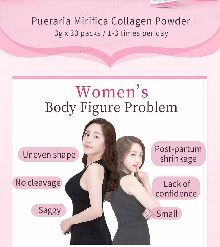 BHK’s - Pueraria Mirifica Collagen Powder, 3g x 30 packs, 240 g, 4713051526875