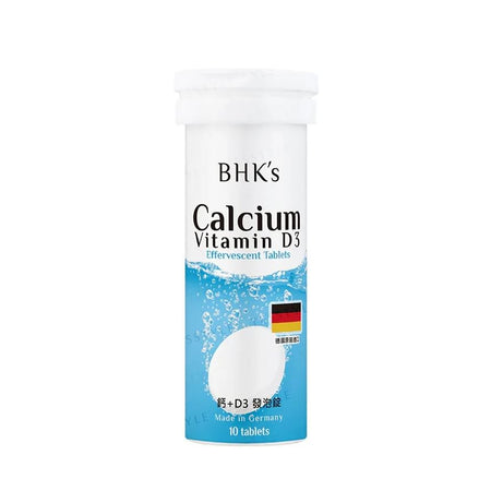 BHK’s - Calcium + Vitamin D3 Effervescent Tablets, 10 tablets, 140 g, 4713051524581