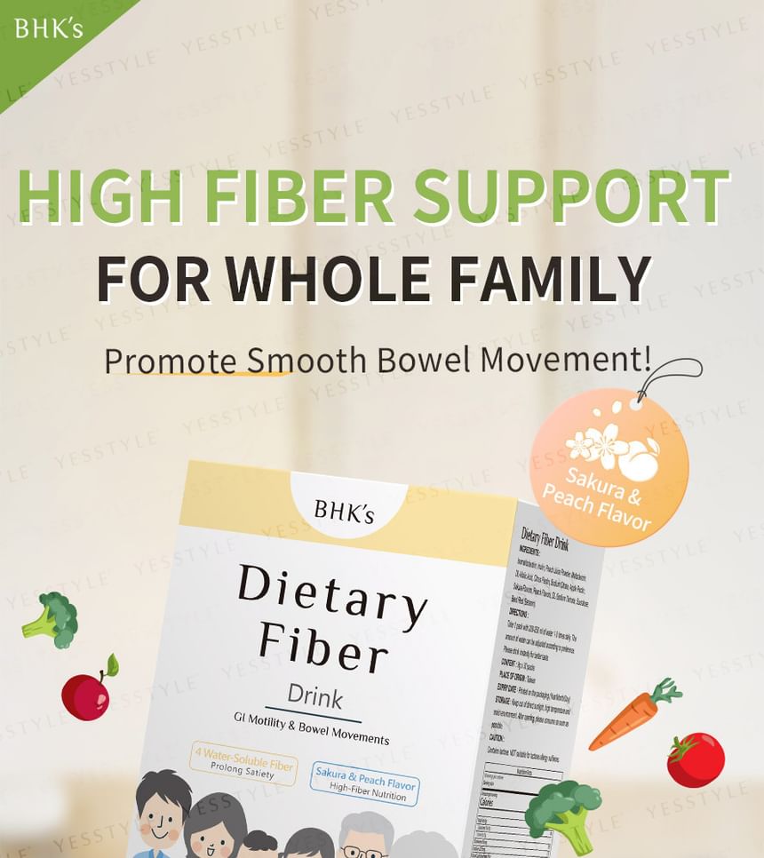 BHK’s - Dietary Fiber Drink, 9g x 30 packs, 240 g, 4713051524079