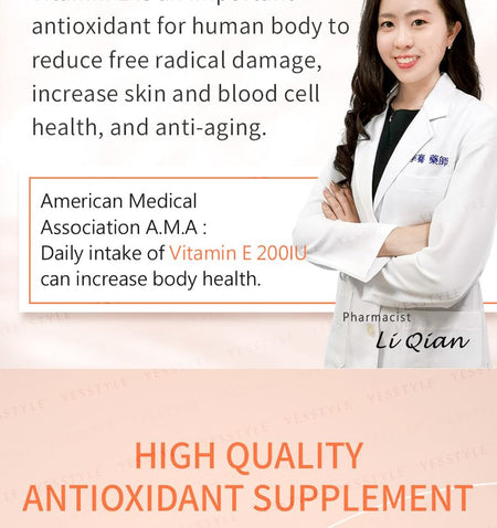 BHK’s - Vitamin E Softgels, 60 softgels, 280 g, 4713051524598