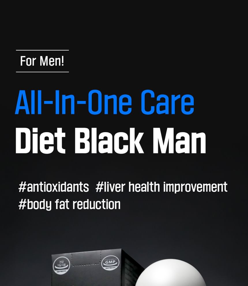 grn+ - Diet Black Man, 1000mg x 60 tablets, 129 g, 8809653323045