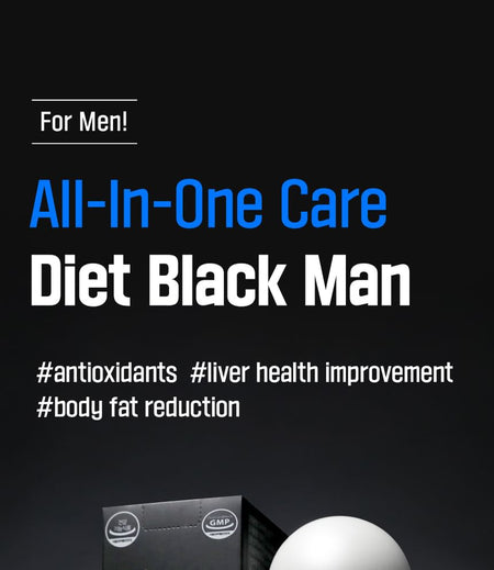 grn+ - Diet Black Man, 1000mg x 60 tablets, 129 g, 8809653323045