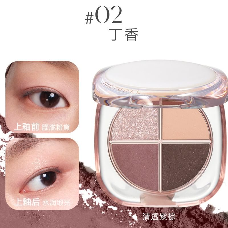 Judydoll - Glazed 4 Color Eyeshadow - 02, #02, 80 g, 6976436770517