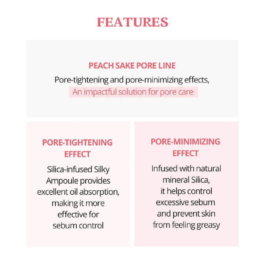 SKINFOOD - Peach Sake Pore Serum, 2024 Version - 55ml, 140 g, 8809032674362