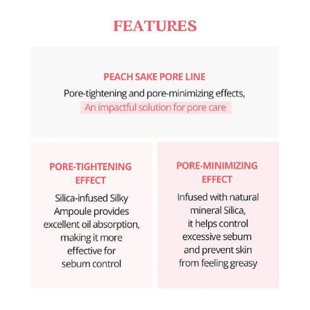 SKINFOOD - Peach Sake Pore Serum, 2024 Version - 55ml, 140 g, 8809032674362