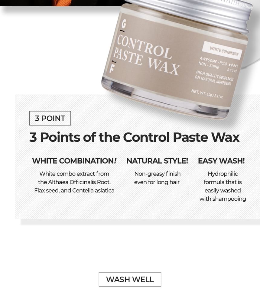 GRAFEN - Control Paste Wax, Renewed - 75ml, 190 g, 8809285078641