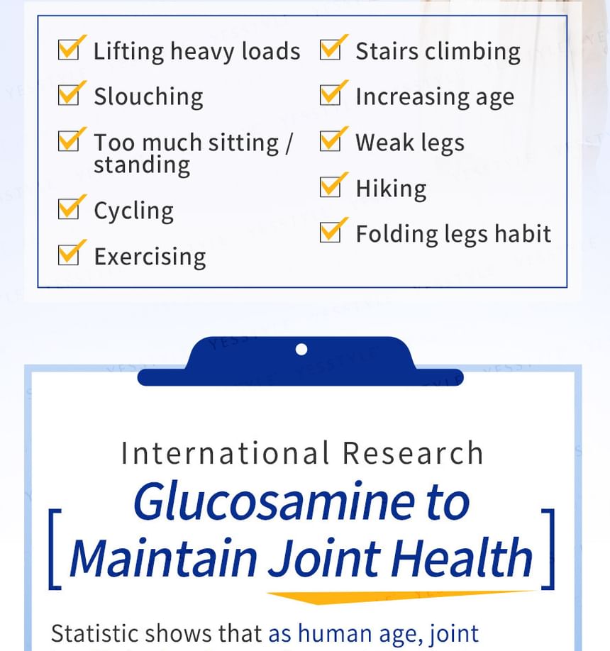 BHK’s - Glucosamine HCl Tablets, 90 tablets, 280 g, 4713051525366