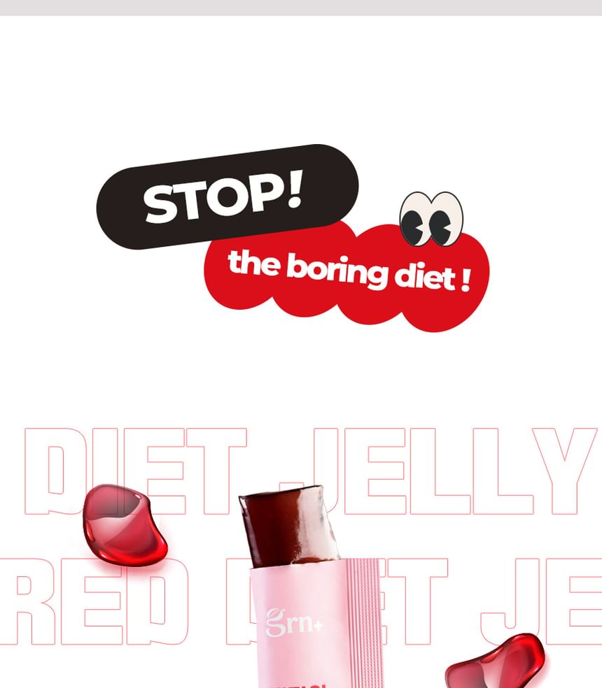 grn+ - Red Diet Jelly, 20g x 14 packets, 314 g, 8809145470271