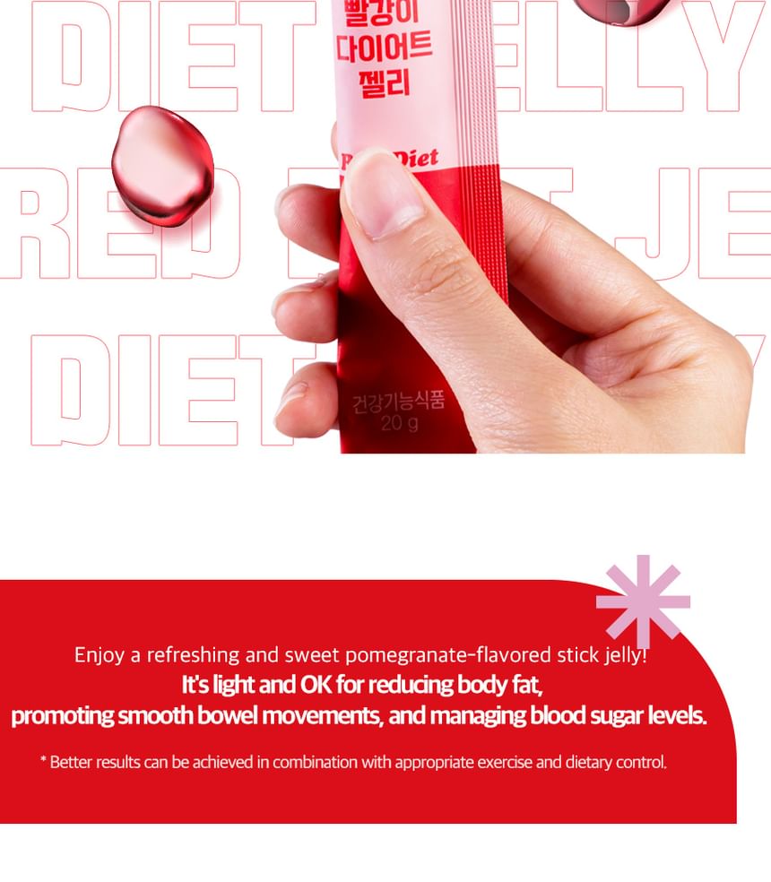 grn+ - Red Diet Jelly, 20g x 14 packets, 314 g, 8809145470271