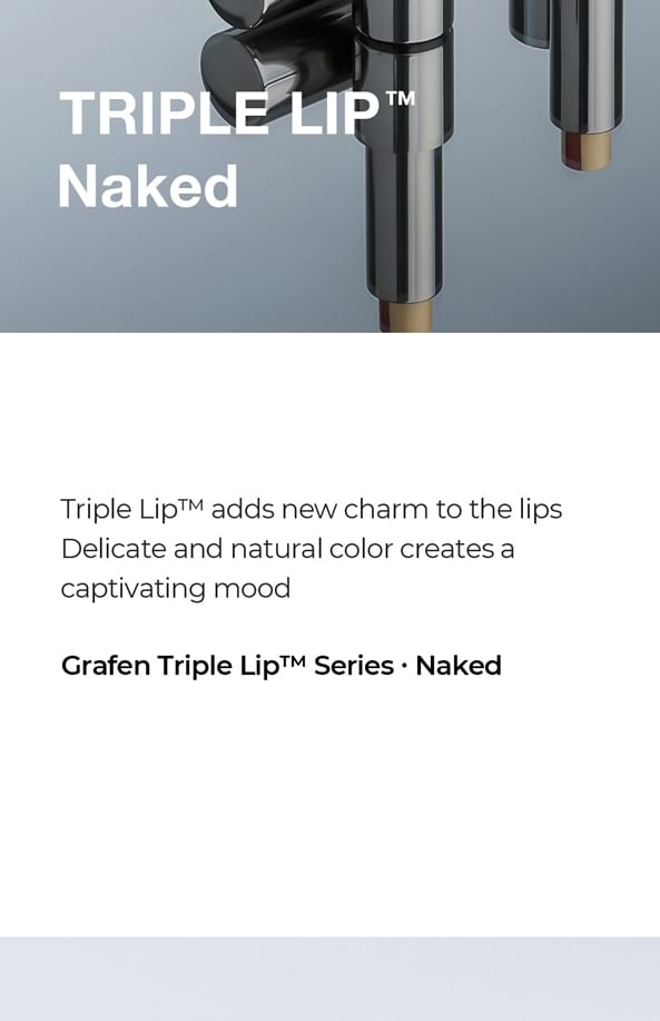 GRAFEN - Triple Lip Naked, 3.9g, 50 g, 8809642617322