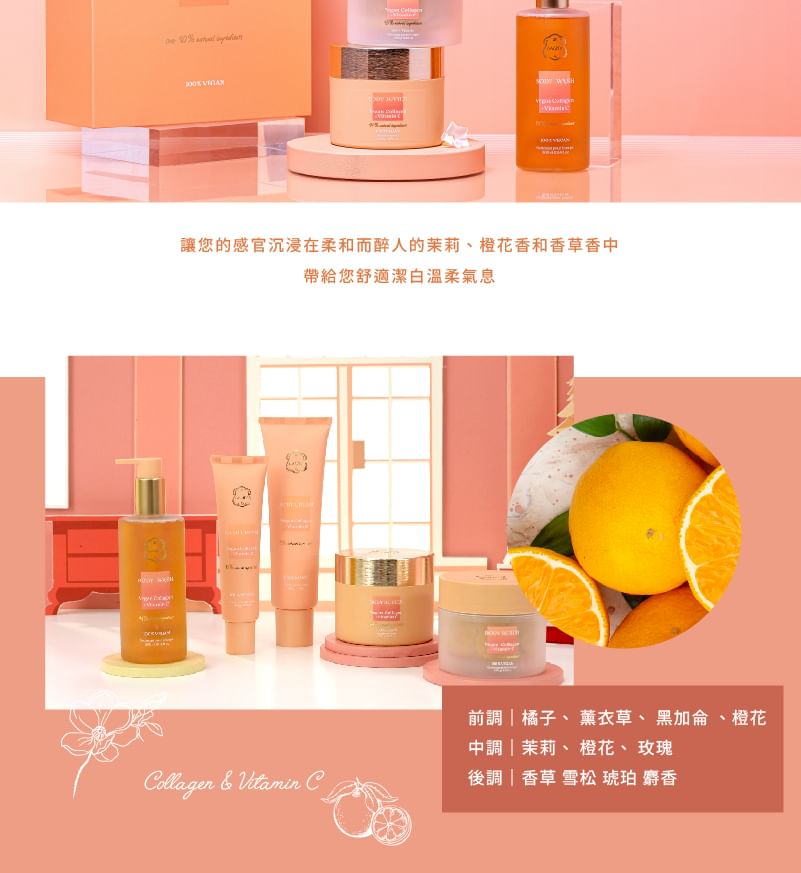 Laline - Collagen & Vitamin C Series Body Scrub, 250g, 300 g, 7291067037303