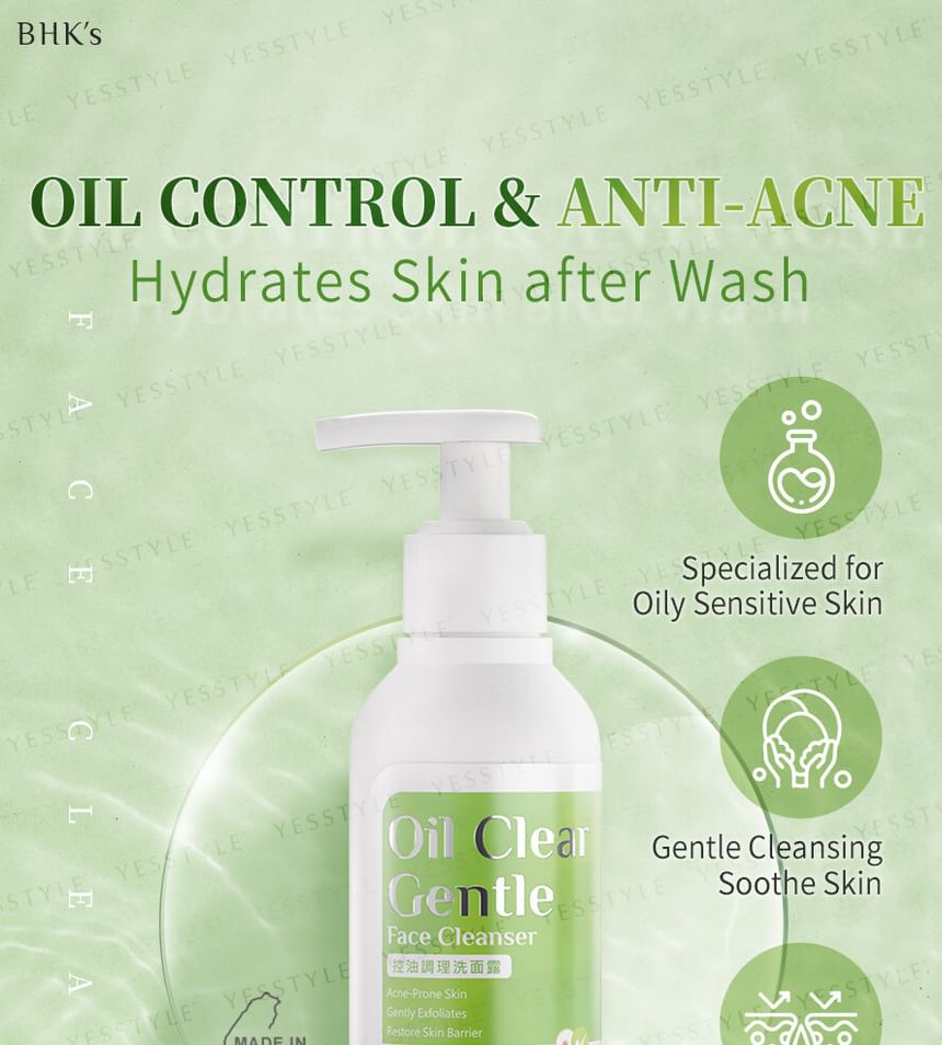 BHK’s - Oil Clear Gentle Face Cleanser, 160ml, 250 g, 4713051524390