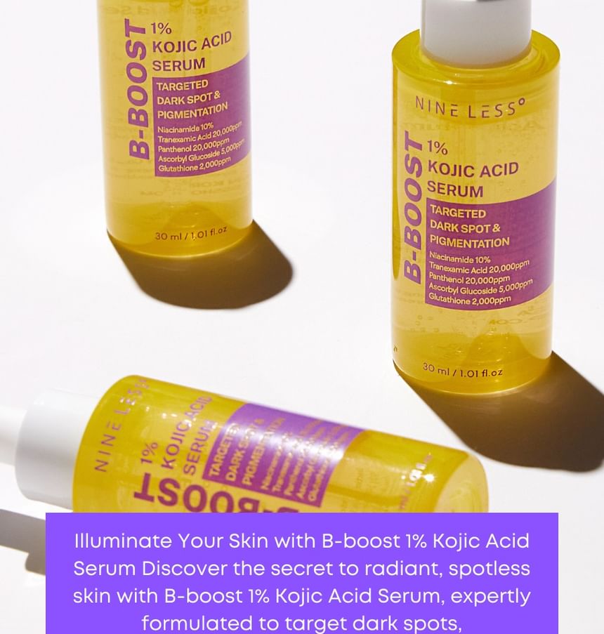 NINELESS - B-Boost 1% Kojic Acid Serum, 30ml, 81 g, 8809875270165
