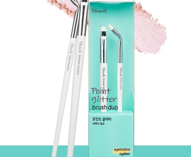 fillimilli - Point Glitter Brush Duo Set, 2 pcs, 100 g, 8809865770217