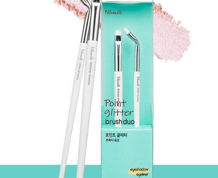 fillimilli - Point Glitter Brush Duo Set, 2 pcs, 100 g, 8809865770217