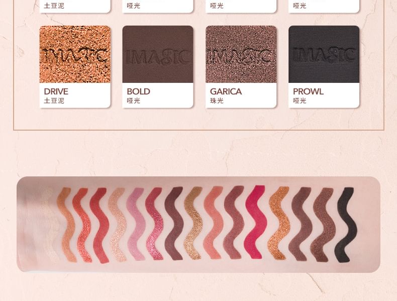 IMAGIC - 16 Colours Charm Eyeshadow Palette, EY318 - 28.8g, 180 g, 6970855703187