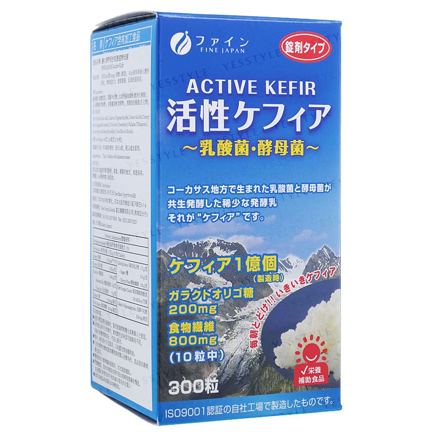 FINE JAPAN - Active Kefir Probiotic Tablet, 300 Tablets, 241 g, 4976652005129