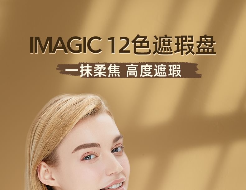 IMAGIC - 12 Colours Concealer Palette, 12 Colours Palette - 19.5g, 88 g, 6970855702685