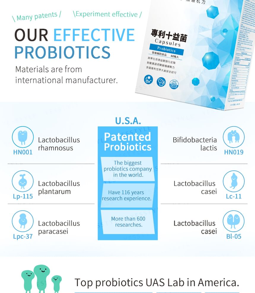 BHK’s - 10 Probiotic Strains EX Veg Capsule, 60 capsules, 280 g, 4713051526226