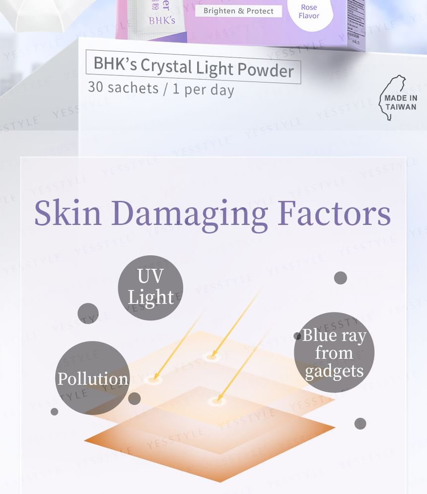 BHK’s - Crystal Light Powder, 2g x 30 packs, 280 g, 4713051526813