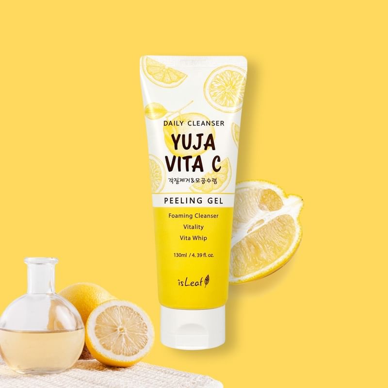 isLeaf - Daily Cleanser Yuja Vita C Peeling Gel, 130ml, 160 g, 8809470607762