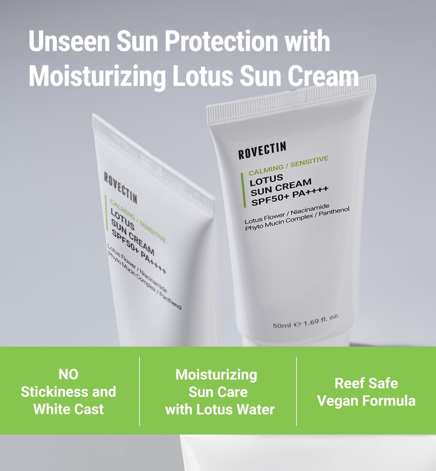 ROVECTIN - Calming Lotus Sun Cream, 50ml, 73 g, 8809348504193