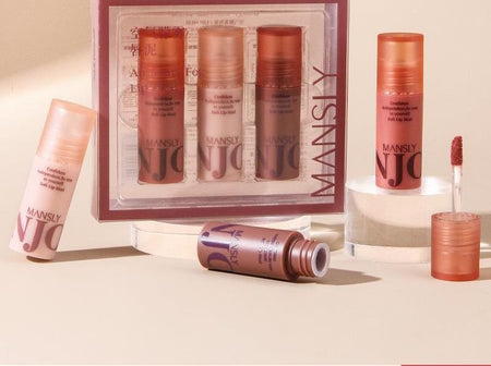 MANSLY - Lightweight Matte Lip Glaze Set, Set (2.2g x 3), 80 g, 6902644330977