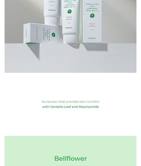 Bellflower - Centella Leaf Light Sunscreen, 50ml, 75 g, 8809975190875