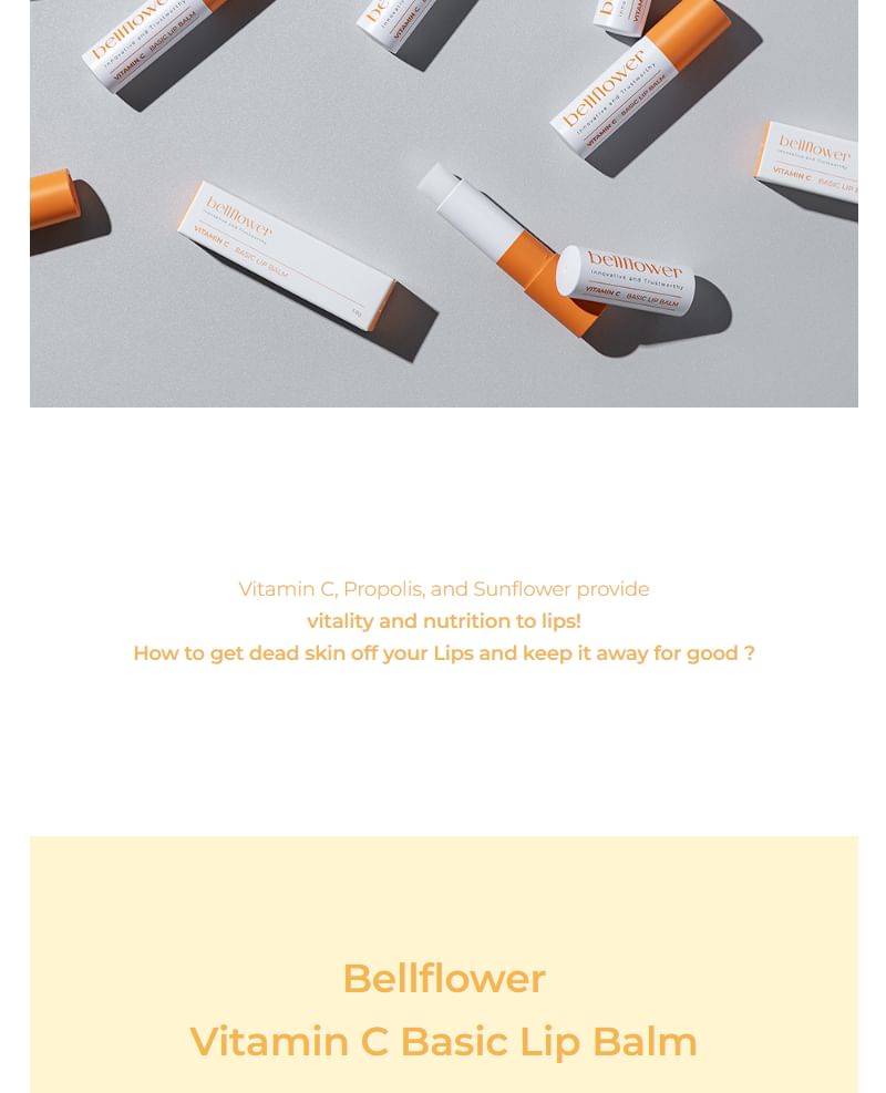 Bellflower - Vitamin C Basic Lip Balm, 3.8g, 5 g, 8809971482356