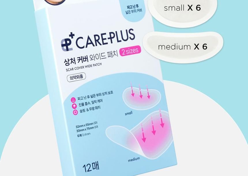 CARE PLUS - Scar Cover Wide Patch, 12 patches, 50 g, 8809129321087