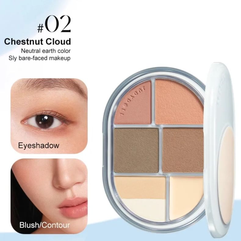 Judydoll - Glazed Face Makeup Palette - 02, #02 Chestnut Cloud - 11g, 133 g, 6976436770456