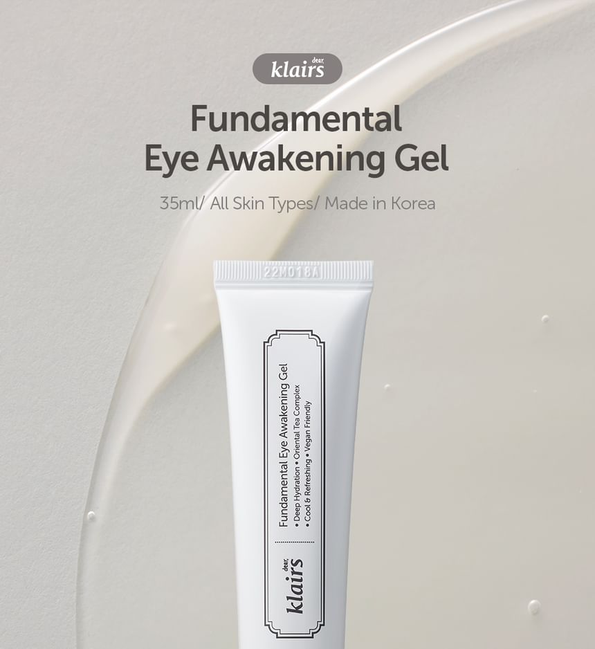 Dear, Klairs - Fundamental Eye Awakening Gel, 2024 Version - 35ml, 58 g, 8809572890062