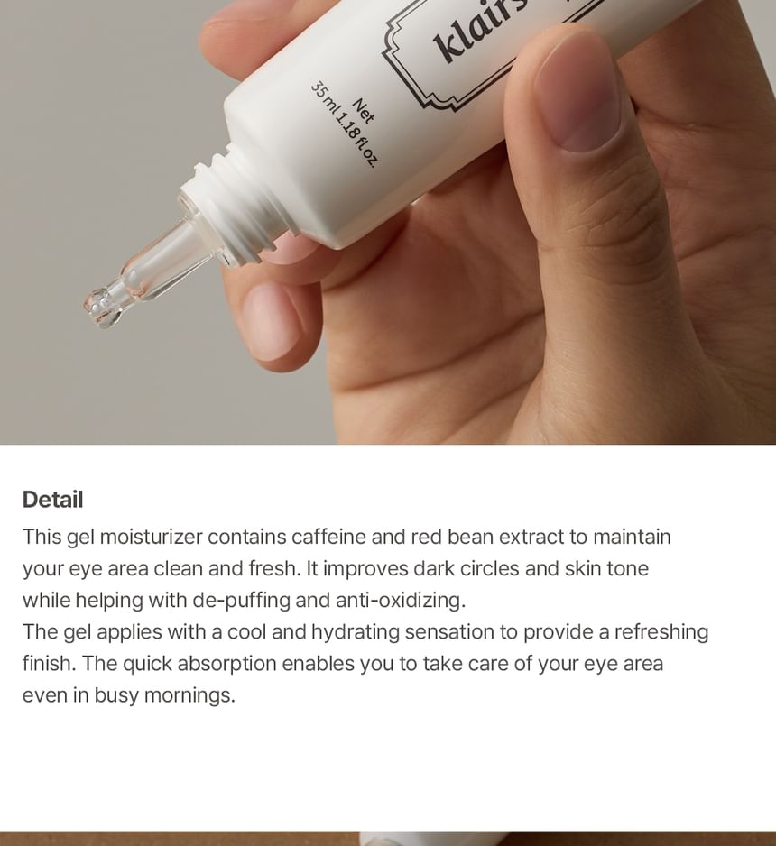 Dear, Klairs - Fundamental Eye Awakening Gel, 2024 Version - 35ml, 58 g, 8809572890062