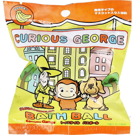MANABURO - Curious George Bath Ball, 1 pc - Random Style, 76 g, 4535304721093