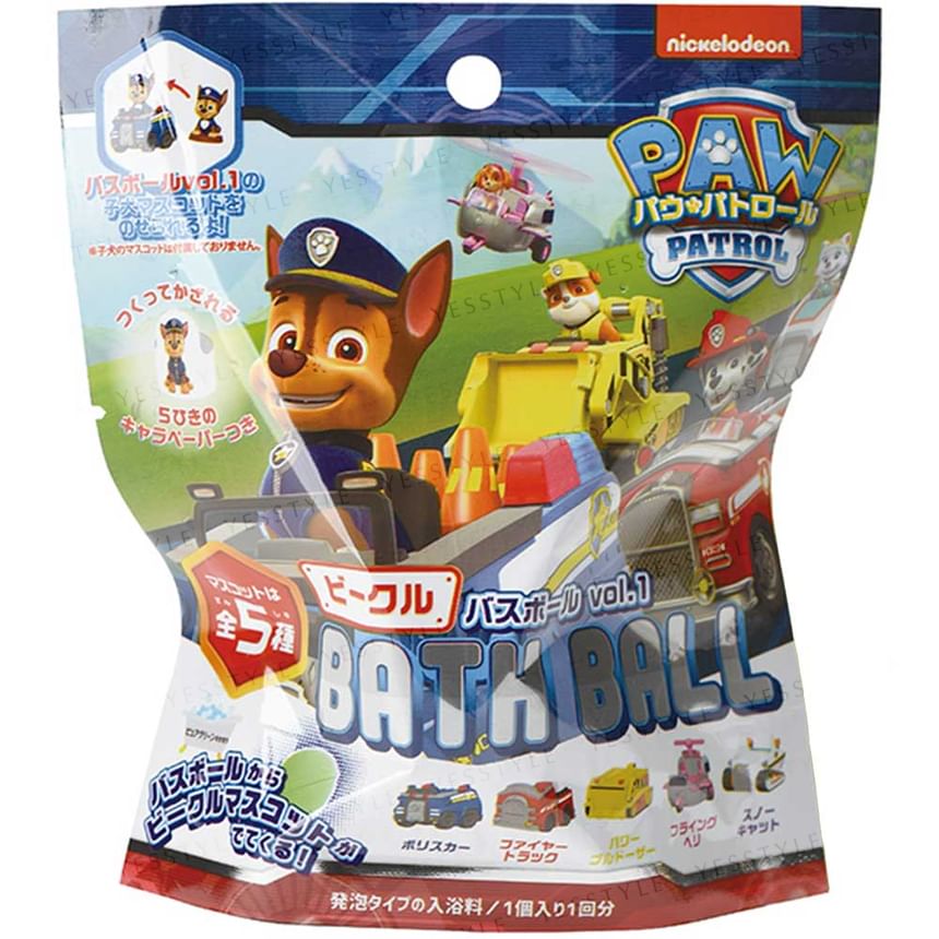 MANABURO - Paw Patrol Vehicle Bath Ball, 1 pc - Random Style, 97 g, 4535304721987