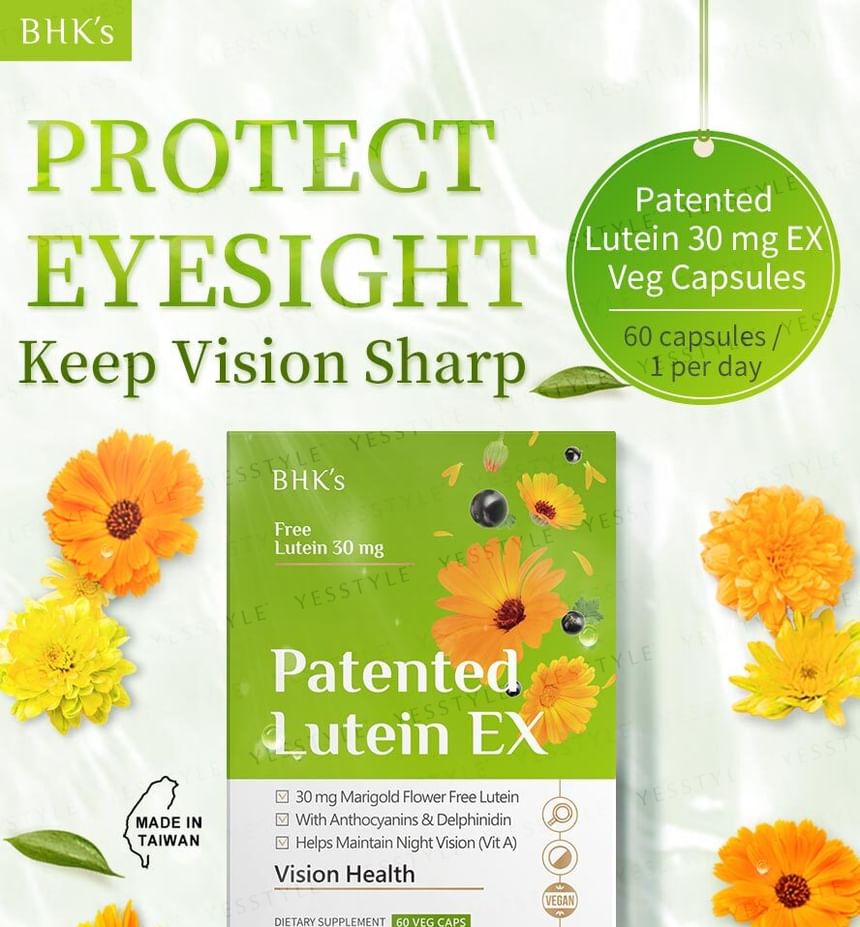 BHK’s - Patented Lutein Ex Veg Capsule, 60 capsules, 240 g, 4713051526998