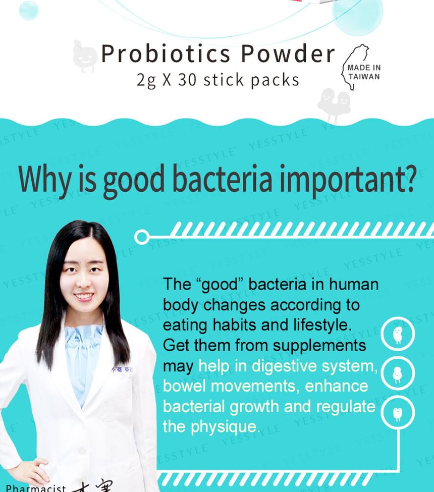BHK’s - Probiotic Powder, 30 packs, 240 g, 4713051523881